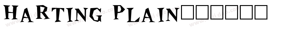 Harting Plain字体转换